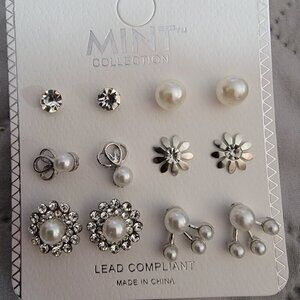 ❤️MINT Earring Set of Six Pierced Post Earrings NEW ❤️